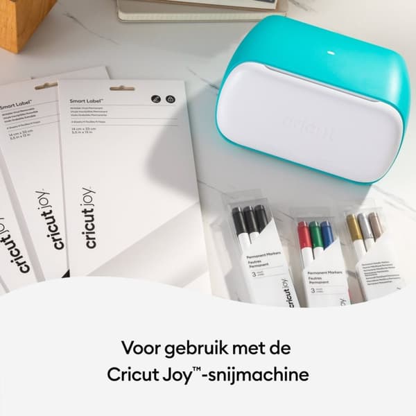 Cricut Joy Smart Label - kirjoitettava vinyyli - pysyvä - läpinäkyvä - 14x33cm - 4 arkkia