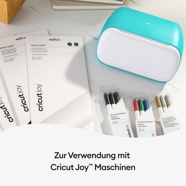 Cricut Joy Smart Label - kirjoitettava vinyyli - pysyvä - läpinäkyvä - 14x33cm - 4 arkkia