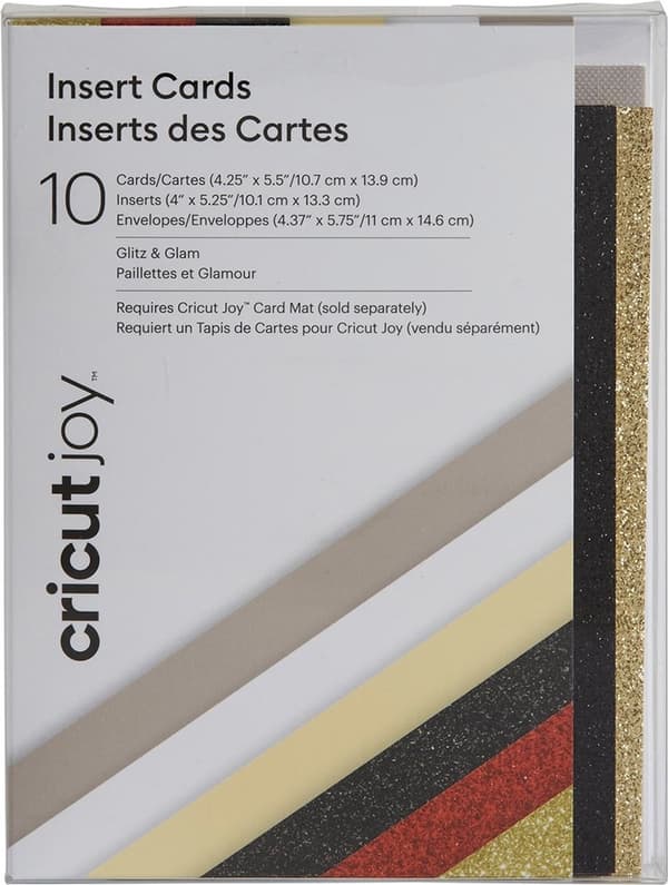 Cricut Insert Cards Glitz & Glam R20 (10,8 cm x 14 cm) 10 kpl