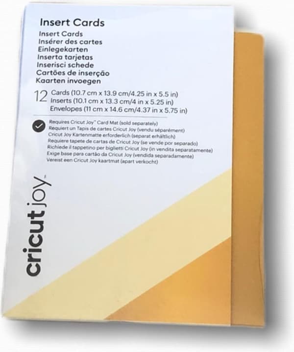 Cricut Indlægskort Creme / Holo R20 (10,8 cm x 14 cm) 12-pak.