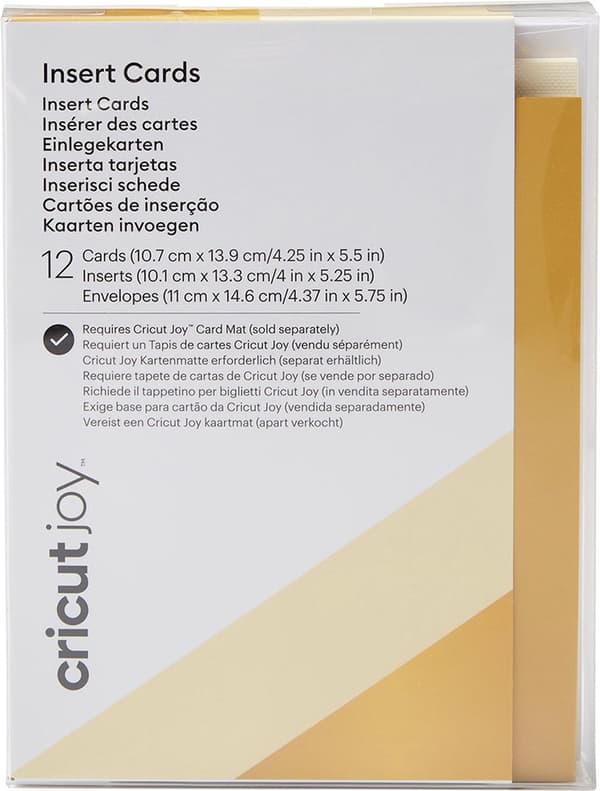 Cricut Indlægskort Creme / Holo R20 (10,8 cm x 14 cm) 12-pak.