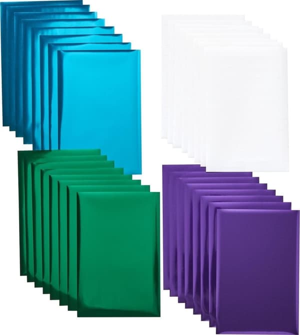 Cricut Transfer Foil Sheets Sampleri 10x15cm 24 arkkia (jalokivi)