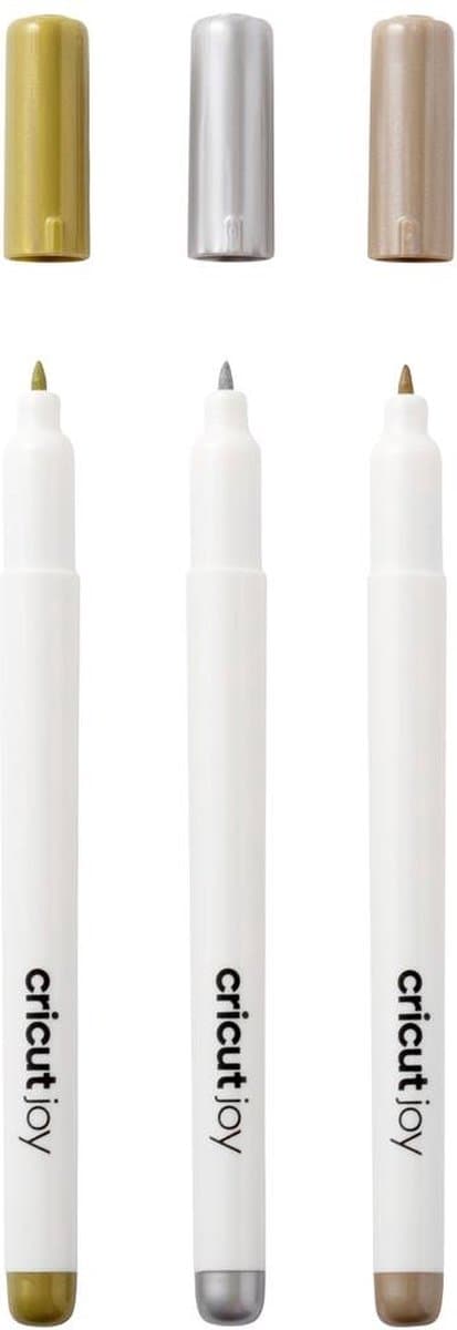 Cricut Joy Permanent Markers - guld, silver, koppar - 1,0 mm - 3 stycken