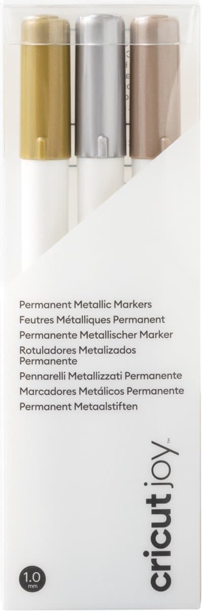 Cricut Joy Permanent Markers - guld, silver, koppar - 1,0 mm - 3 stycken