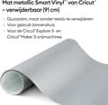 Miniatyrbild 7 av 11: Cricut Smart Vinyl - avtagbar - matt silver - 33x91cm
