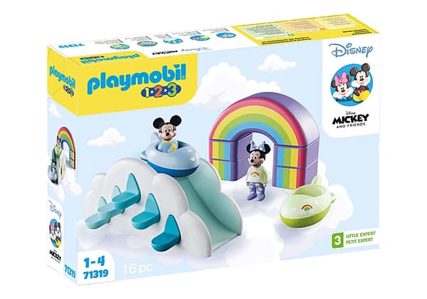 Playmobil 1.2.3 och Disney Cloud House. Typ: Djur, Rekommenderad ålder (min): 1 år, Rekommenderad ålder (max): 4 år, Minsta antal spelare: 1, Produkte