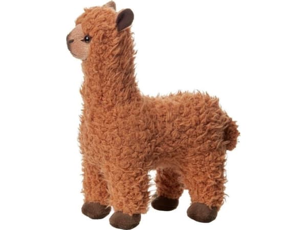 Alpaca mascot brown 30cm