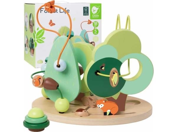 Klassinen puinen aktiviteettilabyrintti Forest Life (alkaen 18 M)