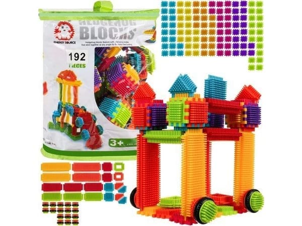 Kruzzel Construction blocks - hedgehogs 192pcs. Kruzzel 20376