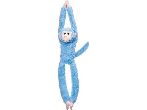 Hanging Monkey mascot blue