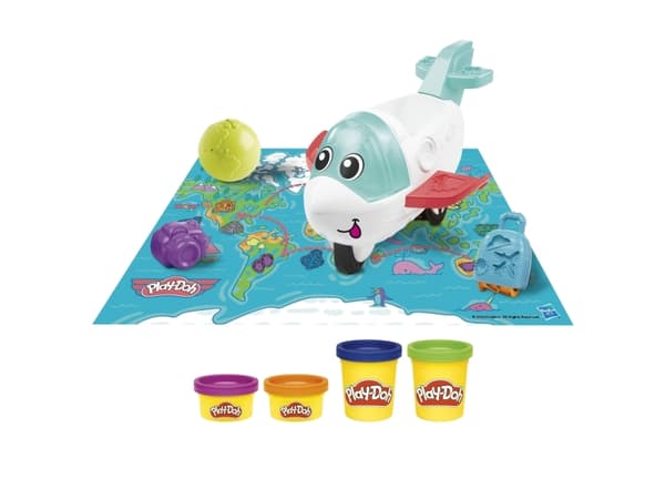 Play-Doh Airplane Explorer Starter Set, Håndverkssett for barn, 3 år, Ikke giftig, Flerfarget