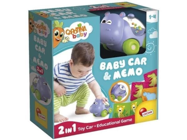 Carotina baby Hippopotamus Lekebil og minnespill 102273 LISCIANI