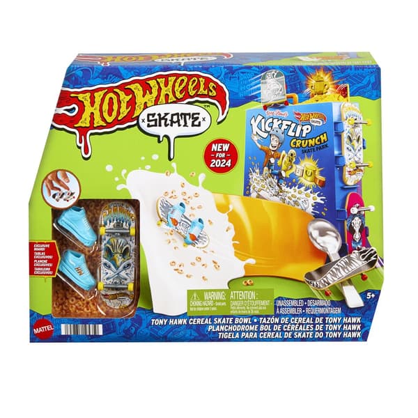 Skate Cereal Skate Bowl Fingerskate Lekset Hot Wheels