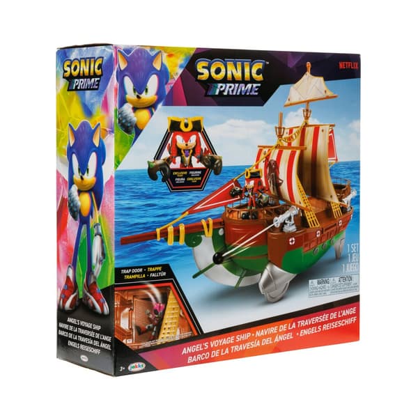 Piratskepp med Figur Sonic Prime Lekset