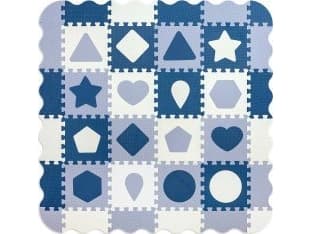 Milly Mally Jolly 4x4 Shapes foam puzzle mat - Blue
