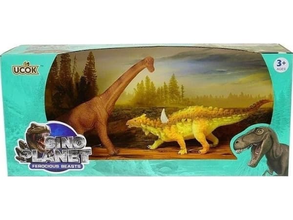 Sett med 3 dinosaurer 22cm