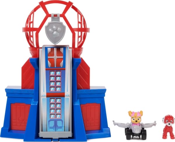PAW Patrol The Mighty Movie Mini Lookout Tower, Bil og billøp, 3 år, Flerfarget