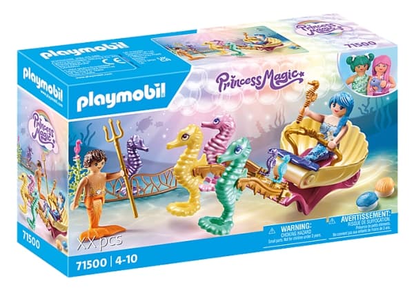 Playmobil Meeresbewohner mit Seepferdchenkutsche, Action/ Eventyr, 4 år, Flerfarget