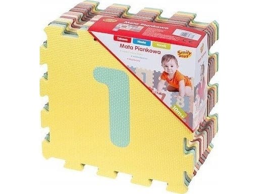 Vaahtomuovimatto pastellinumerot SmilyPlay SP84737 47371
