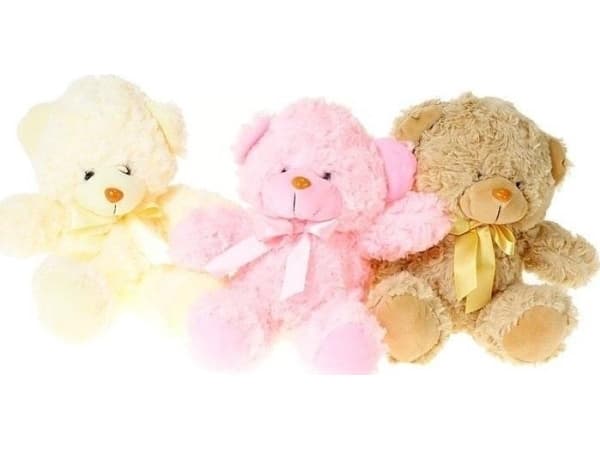 Bamse sitter 20cm MIX