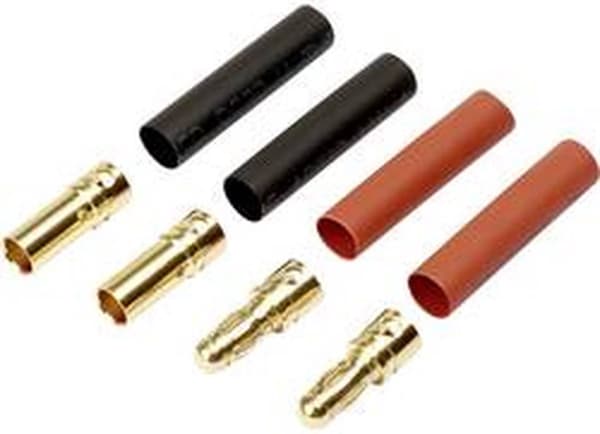 Reely RE-6702306 Batteripakkestik 3,5 mm Forgyldt 2 par