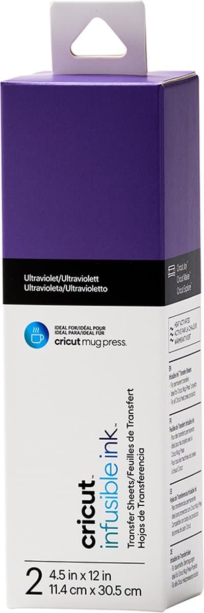 Cricut Infusible Ink Transfer Sheets 2-pak (Ultraviolet) - ideel størrelse til MugPress