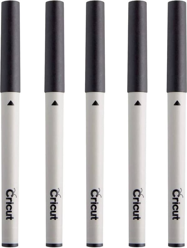 Cricut Explore/Maker pennset i flera storlekar, 5-pack (svart)