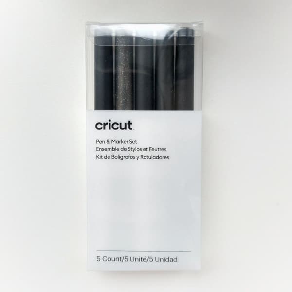 Cricut Explore/Maker pennset i flera storlekar, 5-pack (svart)