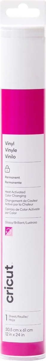 Cricut Color Changing Vinyl - varm - permanent - pink - 30x60cm