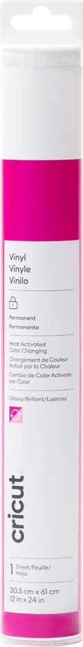 Miniatyrbild 1 av 8: Cricut Color Changing Vinyl - varm - permanent - rosa - 30x60cm