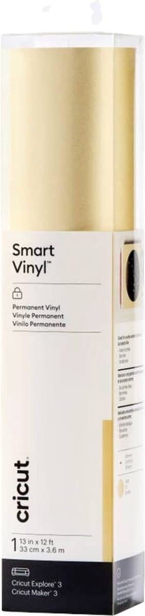 Cricut Smart Vinyl Permanent 33x366cm 1 ark (Gloss Gold)