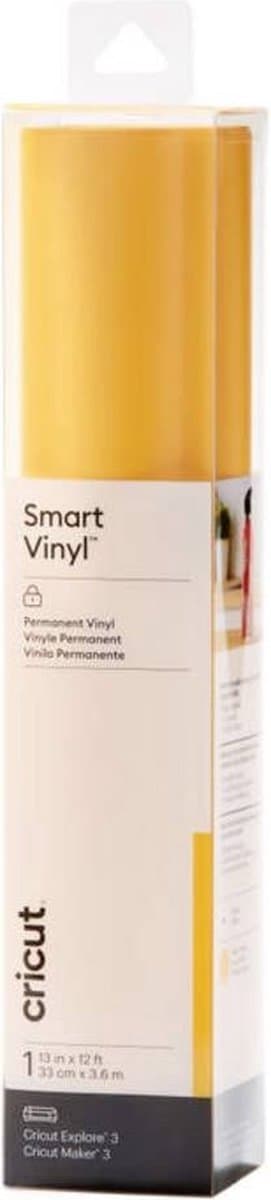 Cricut Smart Vinyl Permanent 33x366cm 1 ark (majsgul)