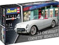 Miniatyrbillede 5 af 9: 1:24 Revell 07718 1953 Chevrolet Corvette Roadster bil plastik modelsæt