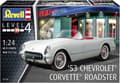 Miniatyrbillede 6 af 9: 1:24 Revell 07718 1953 Chevrolet Corvette Roadster bil plastik modelsæt