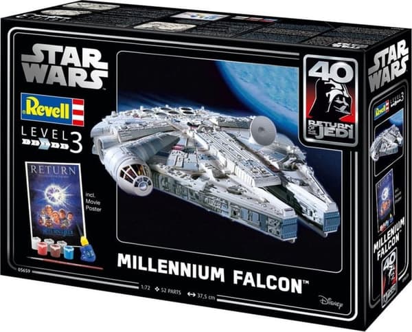 1:72 Revell 05659 Millennium Falcon - Star Wars - Gavesæt Plastic Model Kit