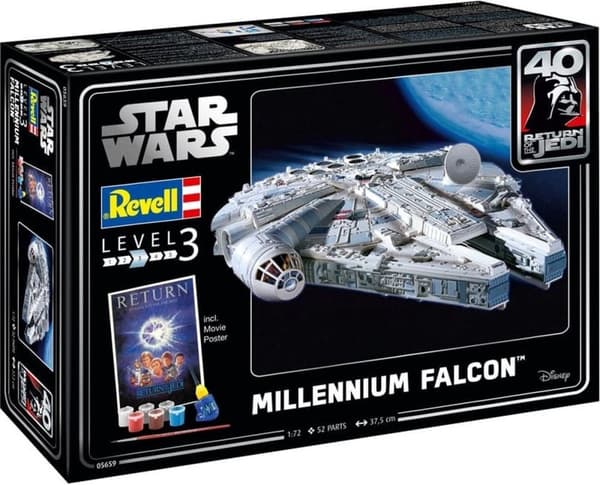 1:72 Revell 05659 Millennium Falcon - Star Wars - Gavesæt Plastic Model Kit