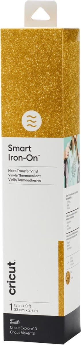 Cricut Smart Iron-on 33x273cm 1 ark (Glitter Gold)