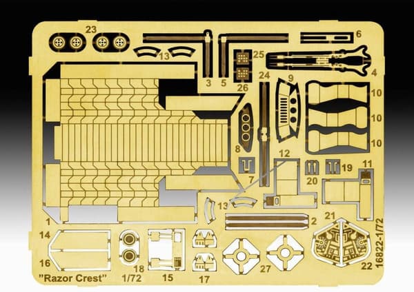 Revell 06788 Star Wars The Mandalorian: Razor Crest Platinum Edition Science Fiction Kit 1:72 (06788)