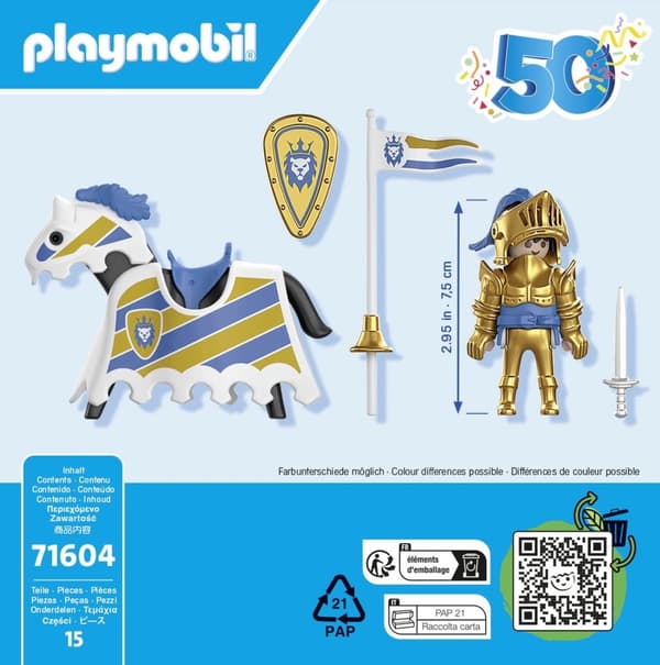 PLAYMOBIL Knights Jubilee Knight - 71604