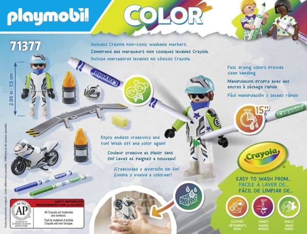 PLAYMOBIL Farve: Motocross cykel - 71377