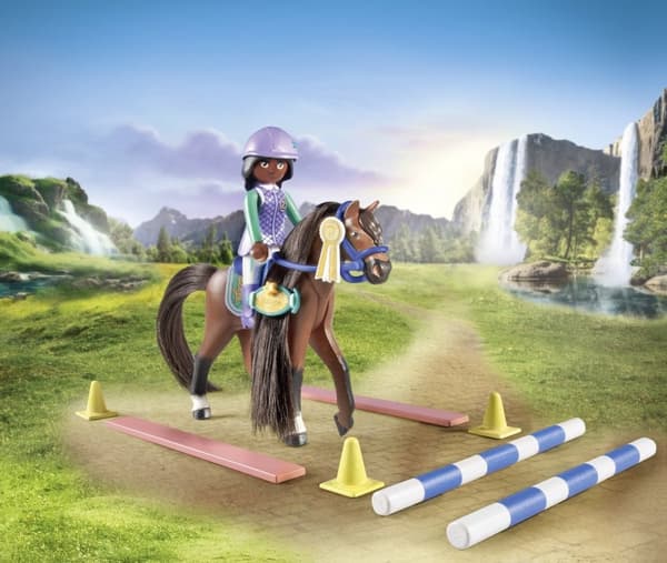 PLAYMOBIL Waterfall Horses Zoe and Blaze legetøjssæt - 71355