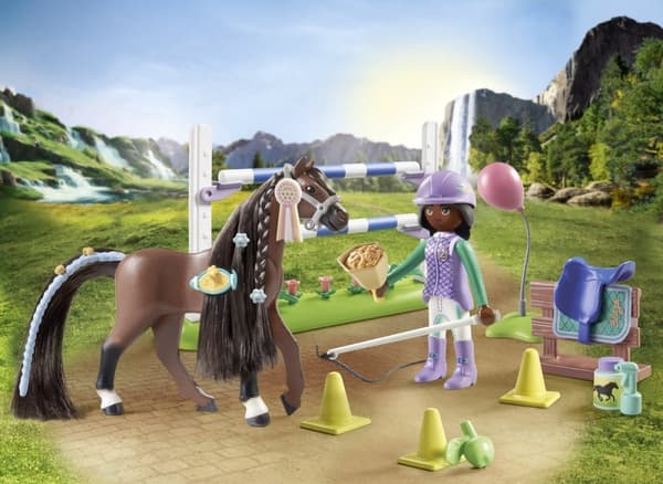 PLAYMOBIL Waterfall Horses Zoe and Blaze legetøjssæt - 71355
