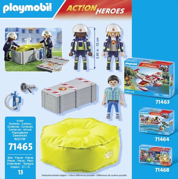 PLAYMOBIL Action Heroes Brandmän med luftkuddar - 71465
