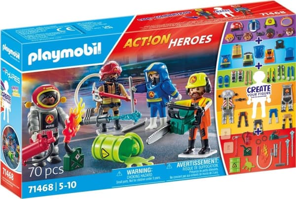 PLAYMOBIL Action Heroes Mina figurer Brandkåren - 71468