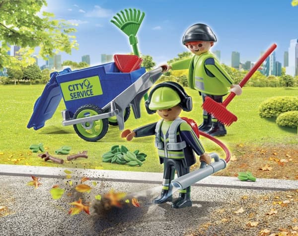 PLAYMOBIL City Cleaning Team Action Figur Set - 71434