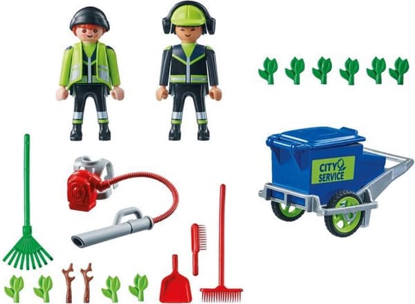 PLAYMOBIL City Cleaning Team Action Figur Set - 71434