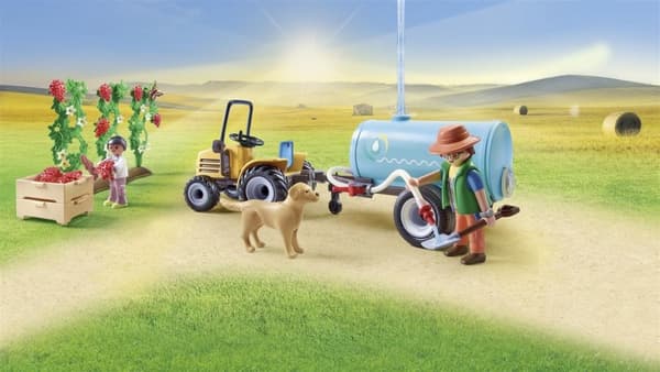 PLAYMOBIL Country Tractor med släp och vattentank - 71442