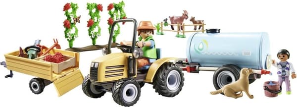 PLAYMOBIL Country Tractor med släp och vattentank - 71442