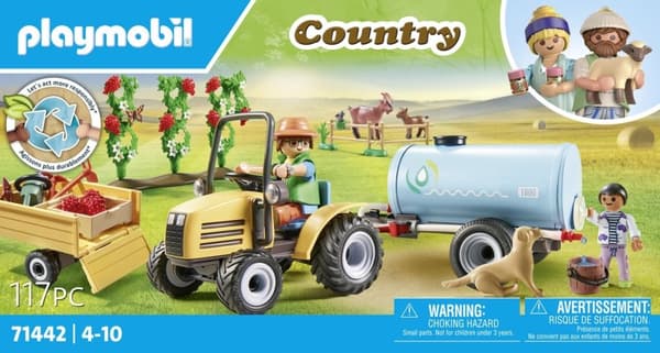 PLAYMOBIL Country Tractor med släp och vattentank - 71442