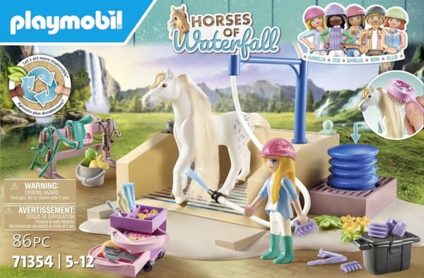 PLAYMOBIL Hästar av vattenfallet Isabella och lejoninna Leksats - 71354
